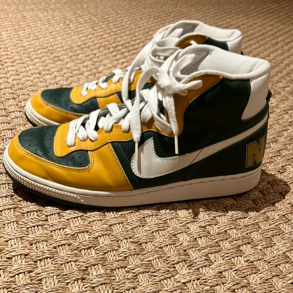 NIKE Terminator High shoes VINTAGE not reissue. Green and yellow size 11.5 - Picture 4 of 6